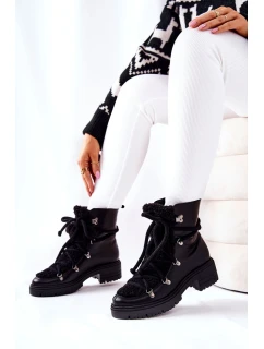 Kožené boty Trapper Lewski Světle černé model 21569643 - Boto