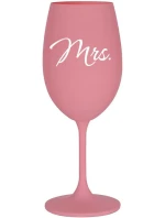 MRS. - růžová sklenice na víno 350 ml MRS. - růžová sklenice na víno 350 ml