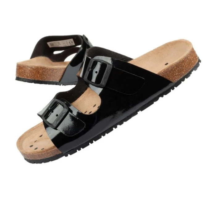 Sandály Black W pracovní žabky model 17524799 - Abeba Sandály Black W pracovní žabky model 17524799 - Abeba