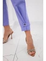 Kalhoty Summer Punto se zapínáním na nohavice fialka Kalhoty Summer Punto se zapínáním na nohavice fialka