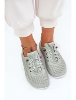 Dámské Kožené Polobotky Z Přírodní Kůže Artiker 54C0833 Světle Zelené Dámské Kožené Polobotky Z Přírodní Kůže Artiker 54C0833 Světle Zelené