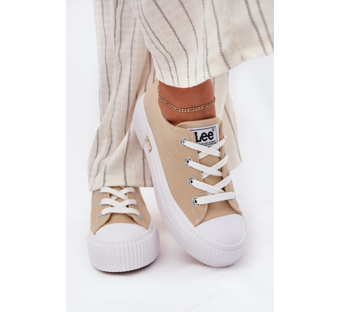 Dámské tenisky na platformě Béžové ISLA C WOMEN LOW model 21695913 - Lee