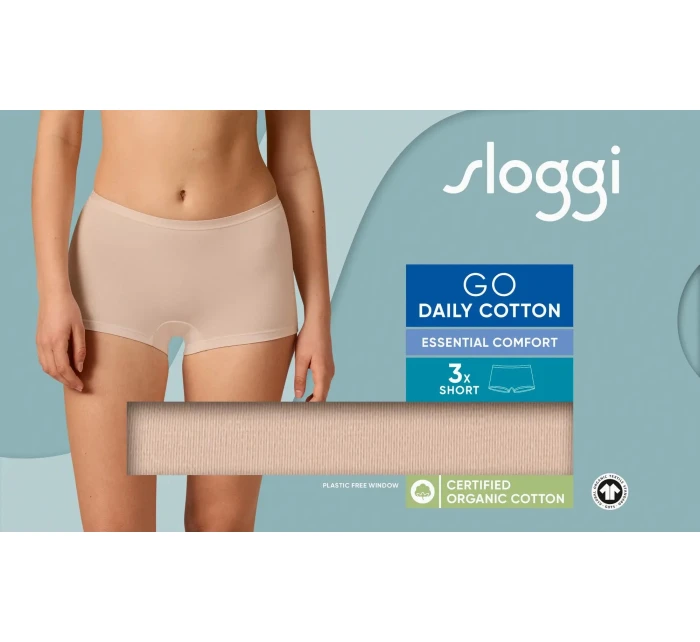 sloggi GO Daily Cotton Short 3P - BROWN - SLOGGI BROWN - SLOGGI sloggi GO Daily Cotton Short 3P - BROWN - SLOGGI BROWN - SLOGGI