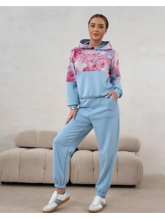 Sportovní souprava s květinovým motivem modrá model 22049186 - Moon