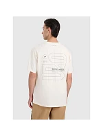 Pánské tričko oversize s potiskem 4F 4FRAW25TTSHM3220-11S