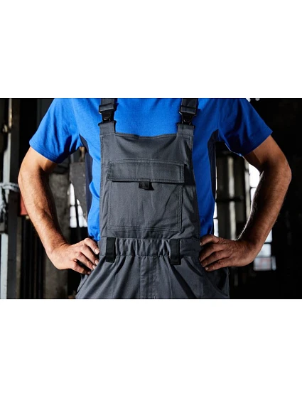 JN (94110) Pracovní kalhoty s laclem Strong black/carbon model 22533364 - Daiber JN (94110) Pracovní kalhoty s laclem Strong black/carbon model 22533364 - Daiber
