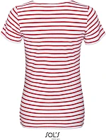 SOL'S Miles Women Dámské pruhované tričko 25.0139 white/red SOL'S Miles Women Dámské pruhované tričko 25.0139 white/red