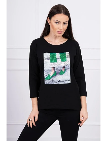 3D model 18744018 halenka se zirkony černá - K-Fashion