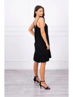 Šaty s model 21752900 páskem černé - K-Fashion