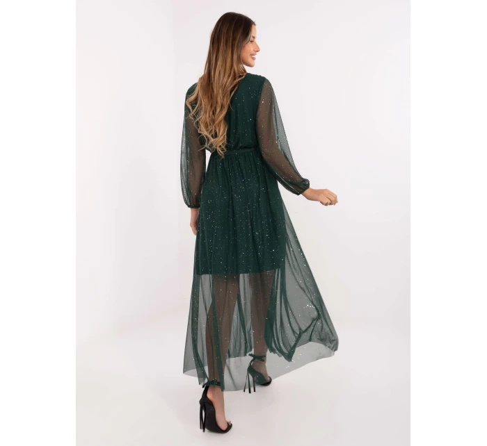 Sukienka IT SK model 21717753 ciemny zielony - FPrice Sukienka IT SK model 21717753 ciemny zielony - FPrice