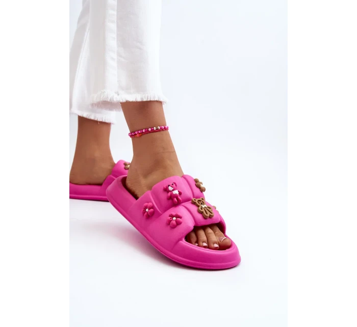 Dámské pěnové pantofle s ozdobami Fuchsia Cambrina Dámské pěnové pantofle s ozdobami Fuchsia Cambrina
