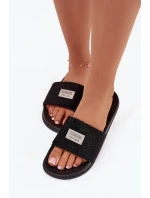 Dámské pantofle na pěnové podešvi s kožíškem Big Star – černé