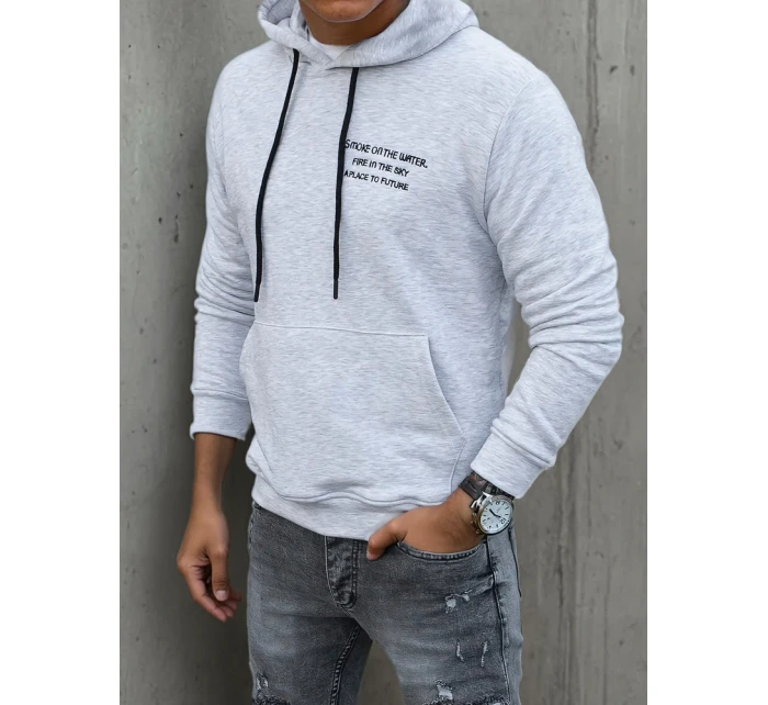 Pánská šedá mikina FashionStreet BX5462 Pánská šedá mikina FashionStreet BX5462