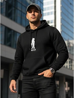 Pánská mikina BEAR černá FashionStreet NX0062B