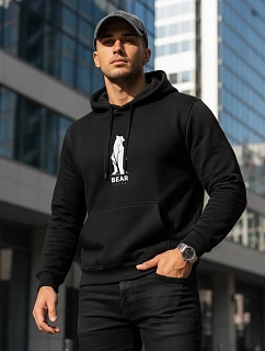 Pánská mikina BEAR černá FashionStreet NX0062B