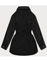Dámská džínová bunda oversize černá (M6958) Dámská džínová bunda oversize černá (M6958)