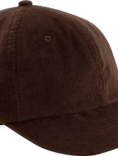 Beechfield B 682 6 panelová kšiltovka "Heritage Cord Cap" 53.0682 brown
