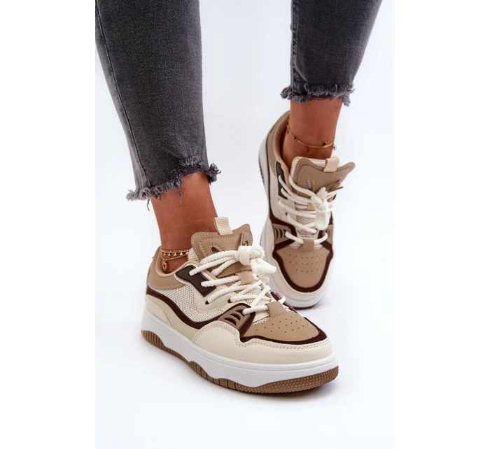 Dámské tenisky na platformě hnědé model 21656953 - Boto Dámské tenisky na platformě hnědé model 21656953 - Boto