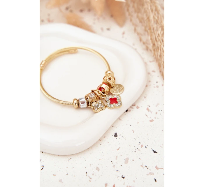 Dámský Náramek Charms Růžový Stříbrný Mouse Dámský Náramek Charms Růžový Stříbrný Mouse