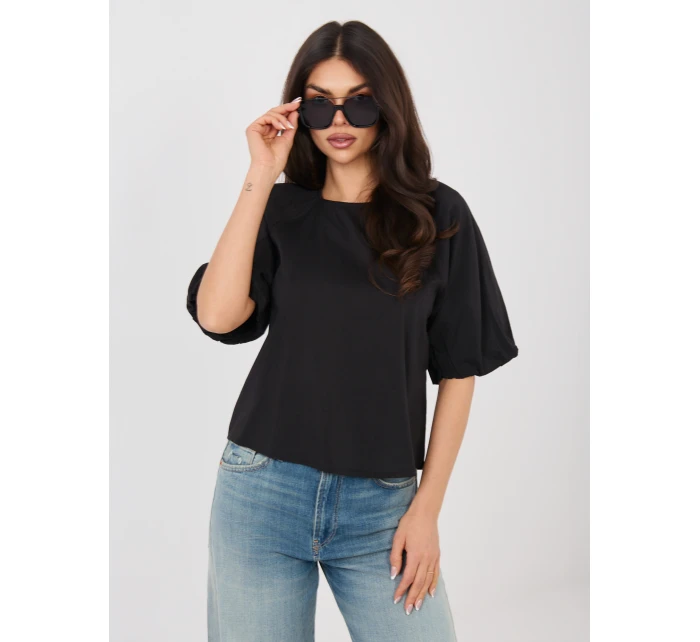 Bluzka model 22024878 czarny - FPrice Bluzka model 22024878 czarny - FPrice