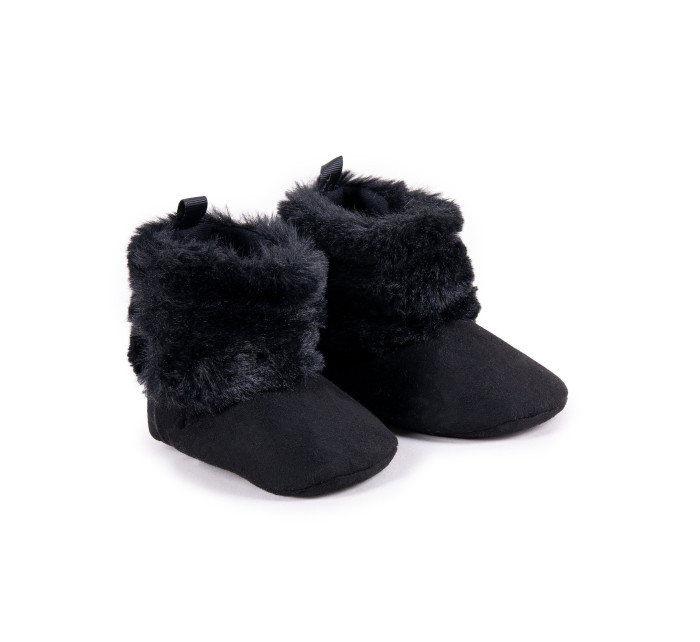 Yoclub Dívčí boty na suchý zip OBO-0189G-3400 Black