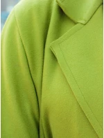Dámský oversize kabát dlouhý limetkově zelený Dstreet model 21981926 - FashionStreet
