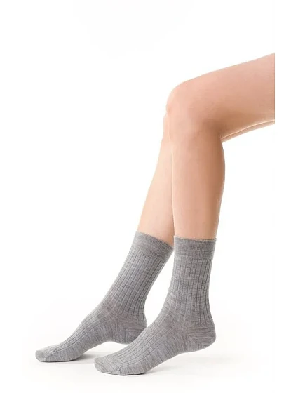 Dámské žebrované ponožky model 16327067 Merino - Steven