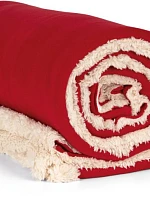 K-up KP 431 Fleecová deka Sherpa 20.0431 cherry red
