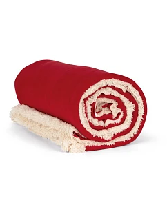 KP 431 Fleecová deka Sherpa model 22512633 cherry red - K-up