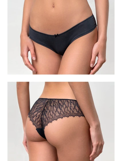 Dámské kalhotky s krajkou – set 2 ks model 18363984 - Vamp Dámské kalhotky s krajkou – set 2 ks model 18363984 - Vamp