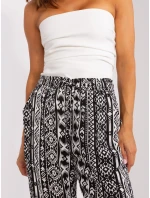 Kalhoty D73770M61869O černobílé