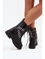 Dámské šněrovací sněhule Vinceza – černé