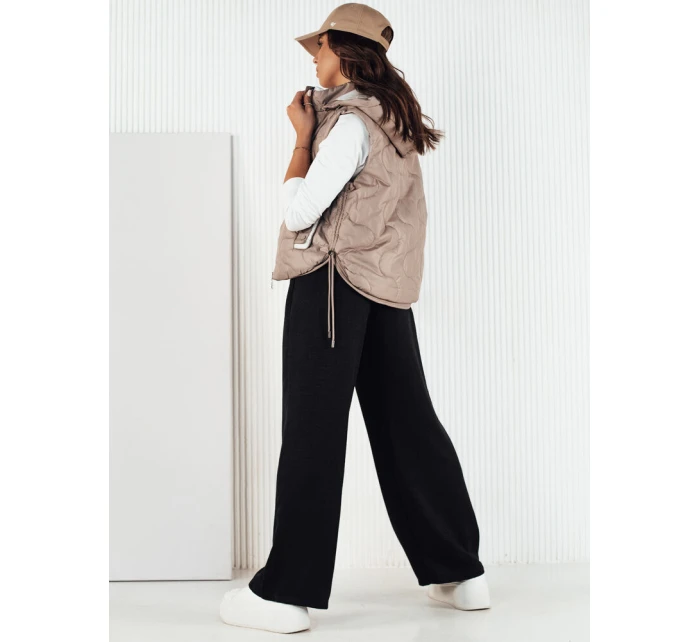 Dámská prošívaná vesta TREOS béžová FashionStreet TY4216 Dámská prošívaná vesta TREOS béžová FashionStreet TY4216