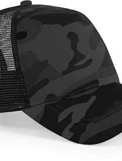 Beechfield B 694 5 panelová Trucker kšiltovka "Camo" 53.0694 midnight camo