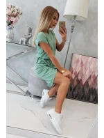 Šaty s obálkou dole tmavě mátové Šaty s obálkou dole tmavě mátové