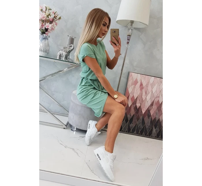 Šaty s obálkou dole tmavě mátové Šaty s obálkou dole tmavě mátové