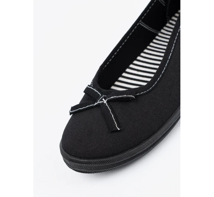 Trendy baleríny dámské černé bez podpatku Trendy baleríny dámské černé bez podpatku
