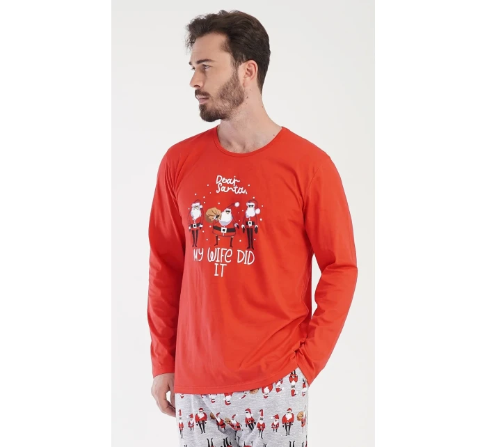Pánské pyžamo dlouhé Santa