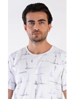 Pánské pyžamo šortky Plachetnice Pánské pyžamo šortky Plachetnice