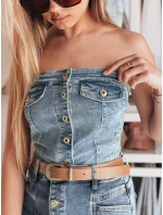 Dámský top modrý model 21988237 - Dstreet Dámský top modrý model 21988237 - Dstreet