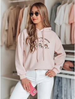 Dámská mikina nadměrné velikosti SPECIAL KITTY růžová FashionStreet BY1511