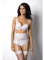 Dámský podvazkový pás 053/3 Carmela white - MAT Dámský podvazkový pás 053/3 Carmela white - MAT