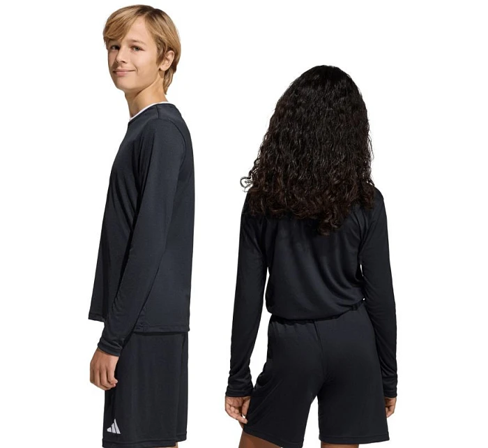 Adidas Entrada 26 dětské tričko s dlouhým rukávem černé KF5879 Adidas Entrada 26 dětské tričko s dlouhým rukávem černé KF5879