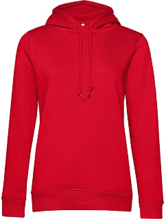 B&C Inspire Hooded /women_° Dámská mikina s kapucí 01.W34B red