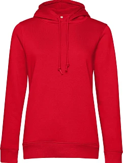 B&C Inspire Hooded /women_° Dámská mikina s kapucí 01.W34B red