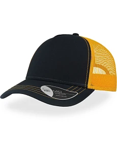 Atlantis Headwear Rapper Canvas 5 panelová síťovaná kšiltovka "Rapper Canvas" 33.6060 navy/yellow
