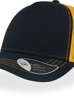 Atlantis Headwear Rapper Canvas 5 panelová síťovaná kšiltovka "Rapper Canvas" 33.6060 navy/yellow
