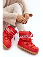 Dámské vázané sněhule Červené model 21642427 - Boto