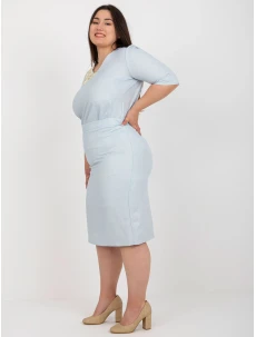 Sukně LK SD 506697.95 světle modrá