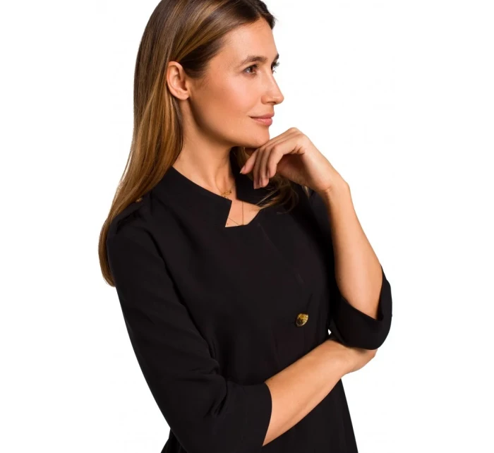 S189 Blejzrové šaty - černé